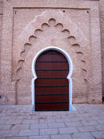 koutoubia mosque entrance Casablanca, Marrakesh, Imperial City, Morocco, Africa