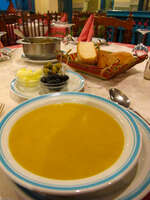view--soup at akouas restaurant Meknes, Moulay Idriss, Imperial City, Morocco, Africa