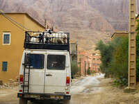 view--sheep van Boumalne, Tinghir, Dades Valley, Todra Gorge, Morocco, Africa