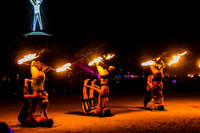 flame dance Black Rock City, Neveda, USA, North America