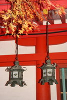 two iron lanterns of kasuga taisha 