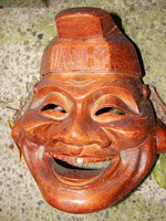 happy wooden face 
