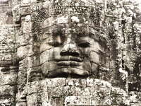 face of jayavarman vii Siem reap, South East Asia, Cambodia, Asia