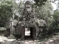 ta som west gopura Siem Reap, South East Asia, Cambodia, Asia