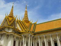 silver pagoda complex Phnom Penh, South East Asia, Vietnam, Asia