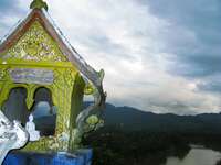 mini phousi shrine Luang Prabang, South East Asia, Laos, Asia