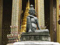 hermit statue Bangkok, South East Asia, Thailand, Asia
