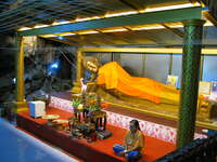 sleeph buddha and sleeping nun Kanchanaburi, South East Asia, Thailand, Asia