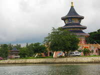 chinese temple along river kwai Kanchanaburi, South East Asia, Thailand, Asia