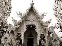 rong khun temple Chiangrai, Chiang Khong, South East Asia, Thailand, Laos, Asia