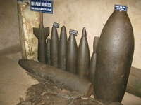 recycling cluster bomb Saigon, South East Asia, Vietnam, Asia