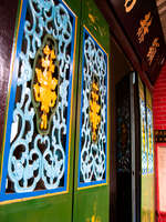 ornated chinese doors Hoi An, My Son, South East Asia, Vietnam, Asia