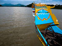 boat to thien mu pagoda Hue, South East Asia, Vietnam, Asia