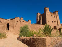 view--entrance to ait ben haddou Ouarzazate, Interior, Morocco, Africa