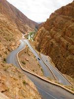 view--road to hotel timzzillite Dades Valley, Morocco, Africa