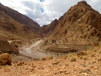 view--after the flood La Festival, Todra Gorge, Morocco, Africa
