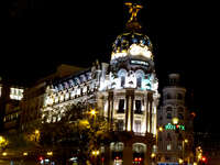 view--metropolitan building Madrid, Capital, Spain, Europe