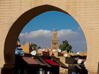 view--koutoubia mosque Marrakech, Imperial City, Morocco, Africa