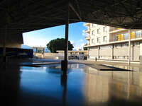 view--algeciras bus station Gibraltar, Algeciras, Cadiz, Andalucia, Spain, Europe