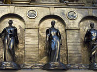 view--saints in copper Malaga, Granada, Andalucia, Spain, Europe