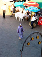 view--purple shopper Marrakech, Interior, Morocco, Africa