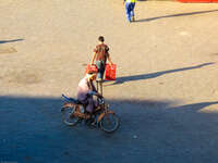 view--lame biker Marrakech, Interior, Morocco, Africa