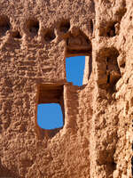 ait ben haddou windows Ouarzazate, Interior, Morocco, Africa