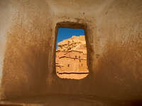 view--kasbah window Ouarzazate, Interior, Morocco, Africa