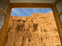 view--windows from hotel vieux chateau du dades Dades Valley, Morocco, Africa