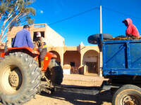 farming machine Ouarzazate, Interior, Morocco, Africa