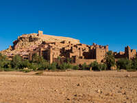 ait ben haddou kasbah Ouarzazate, Interior, Morocco, Africa