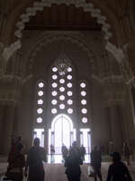 windows from hassan ii mosque Casablanca, Marrakesh, Imperial City, Morocco, Africa