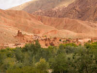 mock castle Ait Arbi, Dades Valley, Morocco, Africa