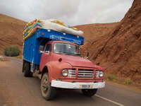 dades valley truck Ait Arbi, Dades Valley, Morocco, Africa