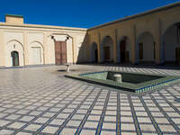 batha museum courtyard Fez, Tangier, Imperial Cities, Morocco, Africa