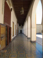 batha museum walkway Fez, Tangier, Imperial Cities, Morocco, Africa