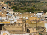 fez satelite disks Fez, Imperial City, Morocco, Africa