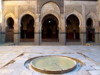 medersa bou inaina pool Fez, Imperial City, Morocco, Africa