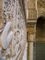 medersa el-attarine koran writing Fez, Imperial City, Morocco, Africa