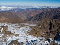 toubkal snow and ice Imlil, Atlas Mountains, Morocco, Africa