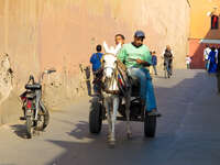 street near palais baha Marrakech, Imperial City, Morocco, Africa
