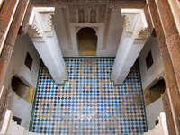 medersa courtyard Marrakech, Interior, Morocco, Africa