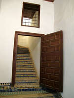 door to upper floor Marrakech, Imperial City, Morocco, Africa