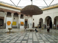 atrium of museum Marrakech, Interior, Morocco, Africa