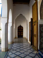 palais baha hallway Marrakech, Imperial City, Morocco, Africa