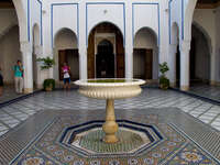 palais baha fountain Marrakech, Imperial City, Morocco, Africa