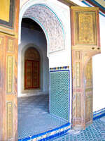 palais baha doors Marrakech, Imperial City, Morocco, Africa