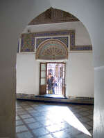 palais baha window Marrakech, Imperial City, Morocco, Africa
