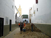 grand mousqe refurnishing Meknes, Moulay Idriss, Imperial City, Morocco, Africa