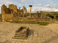 volubilis altar Meknes, Moulay Idriss, Imperial City, Morocco, Africa